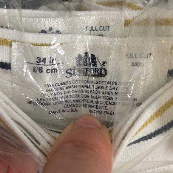 Stafford JCPenney Vintage White Briefs mens size 34 NWT 6 pairs total - Picture 8 of 8